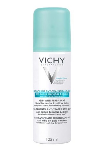 Vichy Deodorant anti witte strepen spray (125 Milliliter)