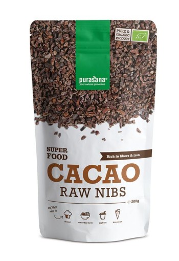 Purasana Cacao nibs vegan bio (200 Gram)