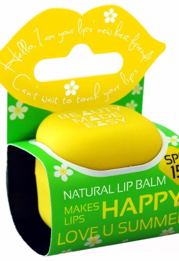 Beauty Made Easy Lipbalm love u sunny SPF15 (6,8 Gram)