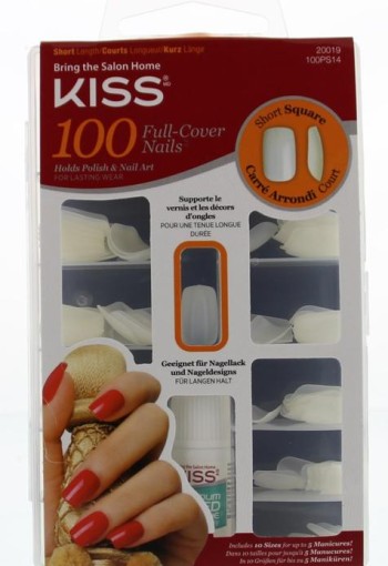 Kiss Full cover nails short square (1 Set)