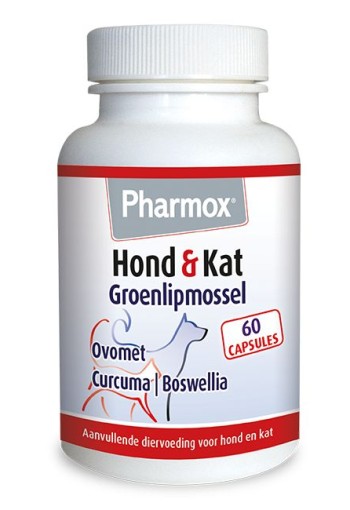 Pharmox Hond & kat groenlipmossel (60 Capsules)