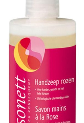 Sonett Handzeep rozen vloeibaar (300 Milliliter)