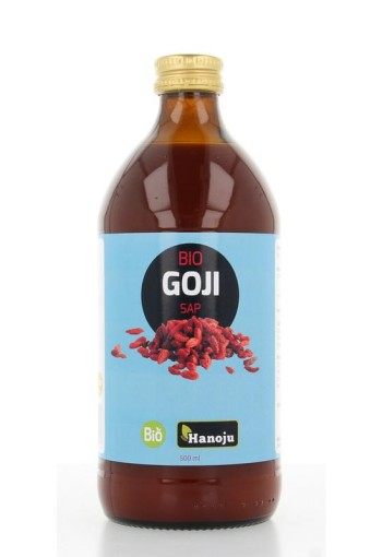 Hanoju Goji premium 100% sap glas fles bio (500 Milliliter)