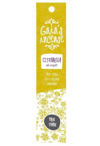 Gaia's Incense Wierook citronella (15 Stuks)