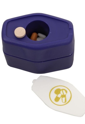 Able 2 Pillenvergruizer blauw (1 Stuks)