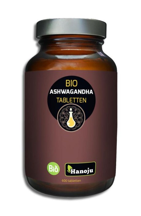 Hanoju Ashwagandha organic 500mg (600 Tabletten)