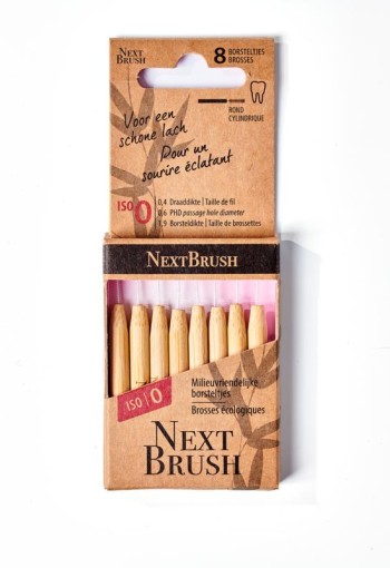 Nextbrush Bamboe interdentale ragers ISO 0 (8 Stuks)