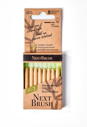 Nextbrush Bamboe interdentale ragers ISO 2 (8 Stuks)
