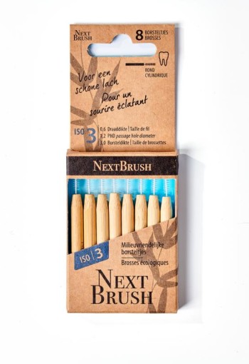 Nextbrush Bamboe interdentale ragers ISO 3 (8 Stuks)