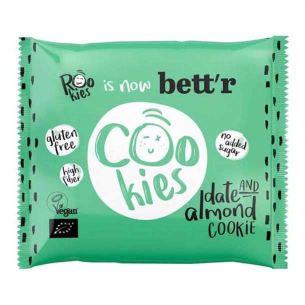 Rookies Cookie date & almond glutenvrij bio (40 Gram)