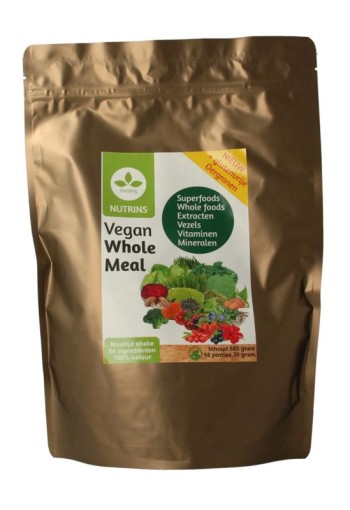 Nutrins Vegan whole meal maaltijdshake (585 Gram)
