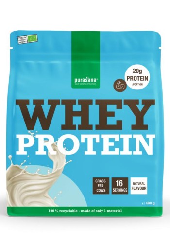 Purasana Whey proteine naturel bio (400 Gram)