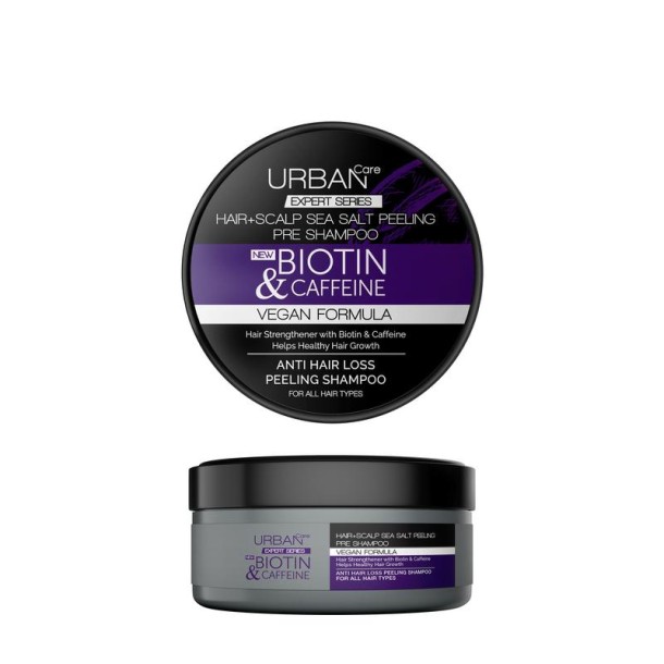 Urban Care Expert salt peeling shampoo biotine & caffeine (200 Gram)