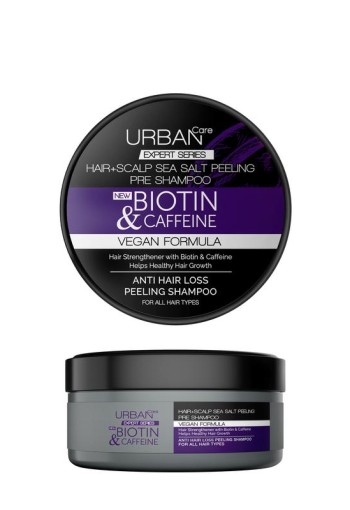 Urban Care Expert salt peeling shampoo biotine & caffeine (200 Gram)