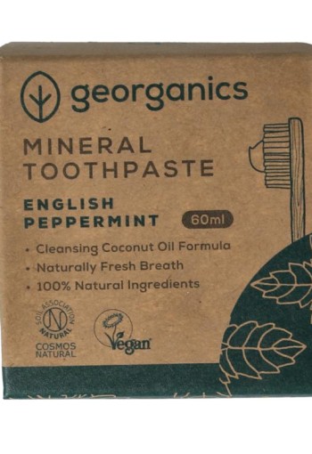 Georganics Toothpaste mineral-rich english peppermint (60 Milliliter)
