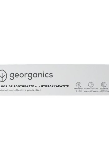 Georganics Toothpaste fluor charcoal tube (75 Milliliter)
