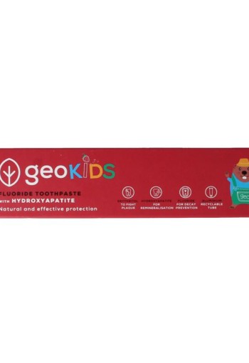 Georganics Toothpaste fluor kids strawberry tube (75 Milliliter)