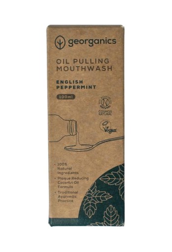 Georganics Mouthwash oilpulling english peppermint (100 Milliliter)