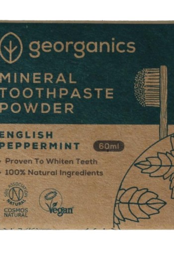 Georganics Toothpaste mineral powder english peppermint (60 Milliliter)