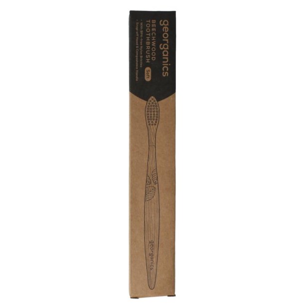 Georganics Toothbrush soft beechwood (1 Stuks)
