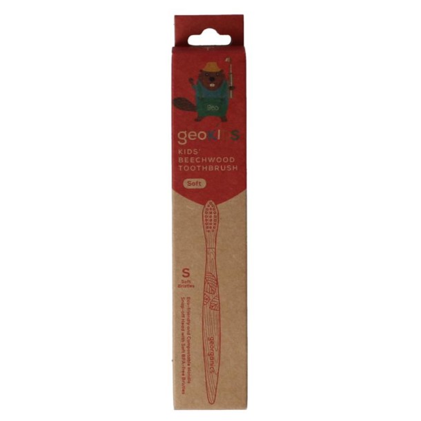 Georganics Toothbrush kids beechwood (1 Stuks)
