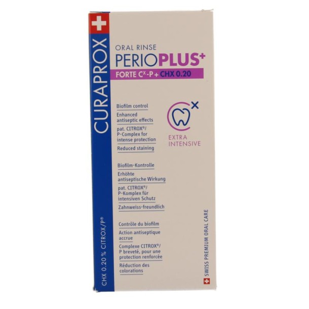 Curaprox Perio plus+ forte CHX 0.20 mondspoeling (200 Milliliter)
