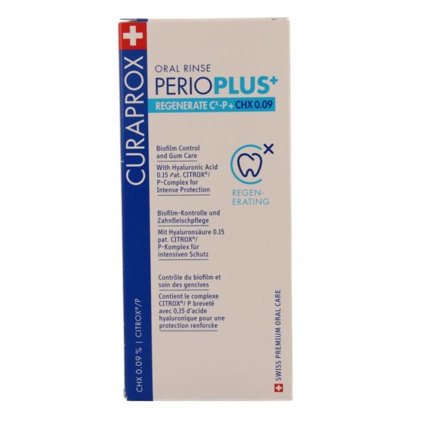 Curaprox Perio plus+ regenerate CHX 0.09 mondspoeling (200 Milliliter)