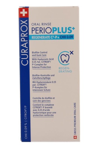 Curaprox Perio plus+ regenerate CHX 0.09 mondspoeling (200 Milliliter)