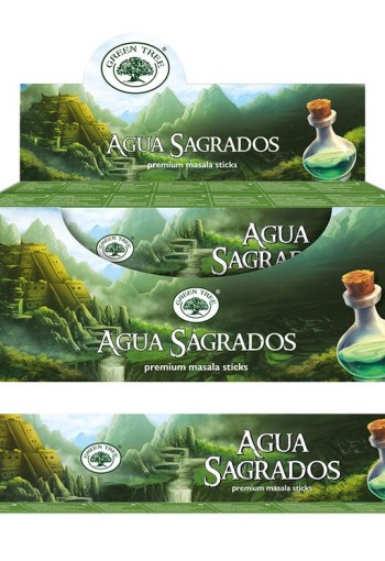 Green Tree Wierookstokjes aqua sagrados natural (15 Gram)