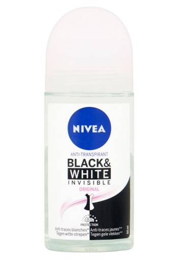 Nivea Deodorant roller invisible black & white clear (50 ml)