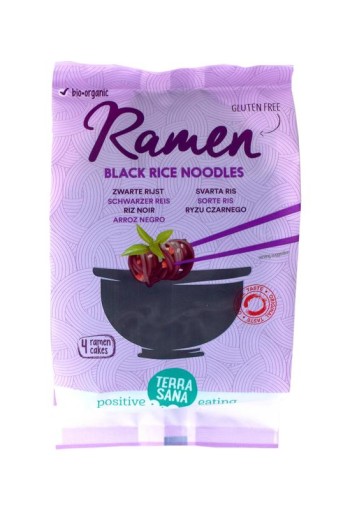 TerraSana Ramen zwarte rijst bio (280 Gram)