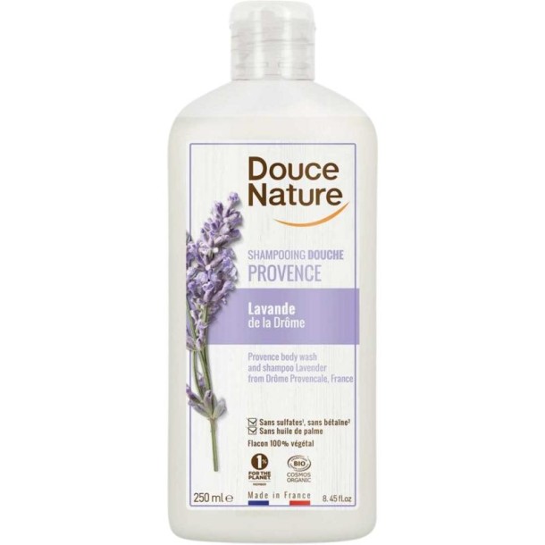 Douce Nature Douchegel & shampoo lavendel provence bio (250 Milliliter)