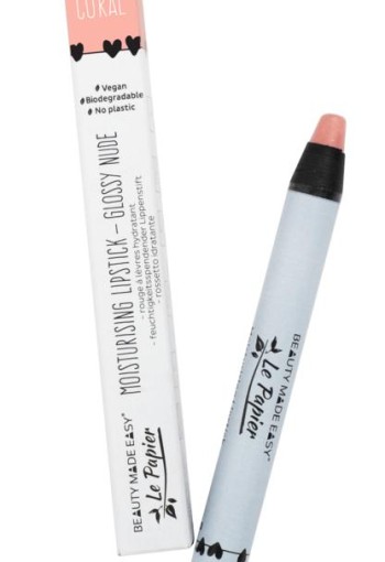 Beauty Made Easy Le papier moisturising lipstick coral (6 Gram)