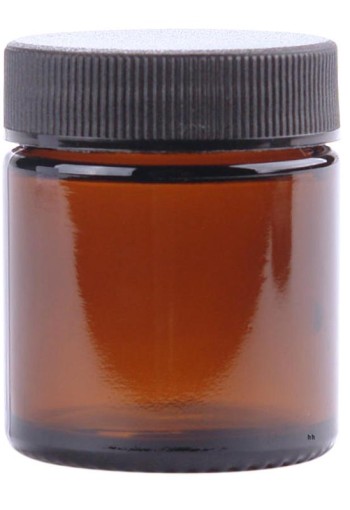 Helios Holland Zalfpot/cremepot incl deksel amber bruin glas 30ml (72 Stuks)
