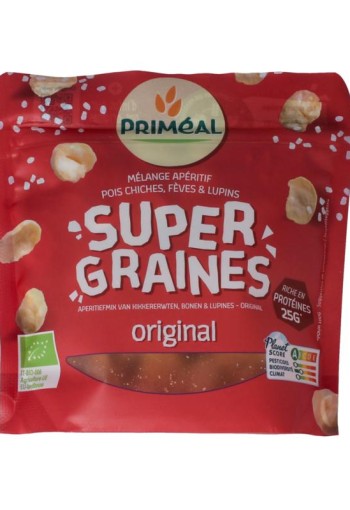 Primeal Kikkererwten, bonen, lupines mix gezouten bio (100 Gram)