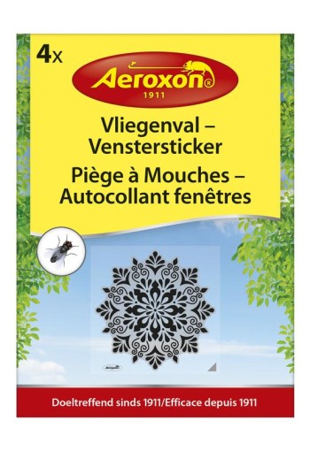 Aeroxon Vliegenval venstersticker (4 Stuks)