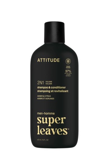 Attitude Men 2in1 shampoo & conditioner amber & citrus (415 Milliliter)