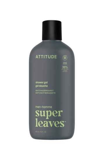 Attitude Men showergel matcha & bergamot (415 Milliliter)