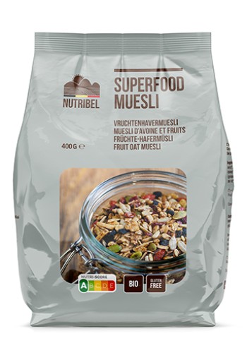 Nutribel Havermuesli superfoods glutenvrij bio (400 Gram)