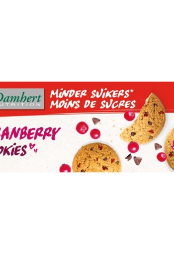 Damhert Cranberry cookies minder suiker (120 Gram)