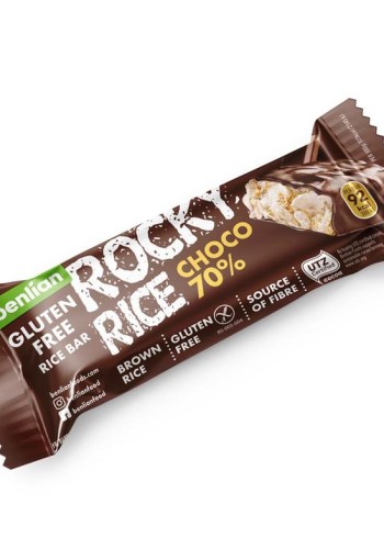 Benlian Rocky rice choco 70% bar glutenvrij (18 Gram)