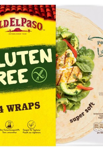 Old El Paso Tortilla wraps XL glutenvrij (215 Gram)