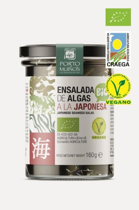 Porto-Muinos Japanse zeewiersalade bio (160 Gram)
