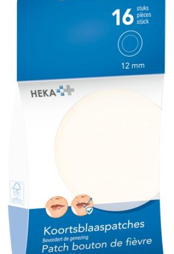 Heka Koortsblaaspatches 12mm (16 Stuks)