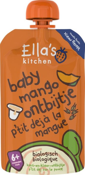 Ella's Kitchen Baby ontbijtje mango 6+ maanden bio (100 Gram)