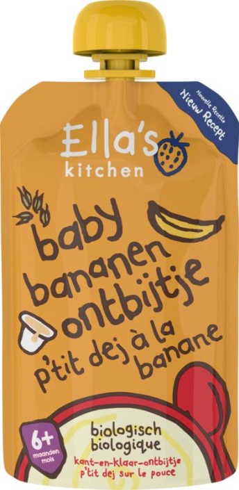 Ella's Kitchen Baby ontbijtje banaan 6+ maanden bio (100 Gram)