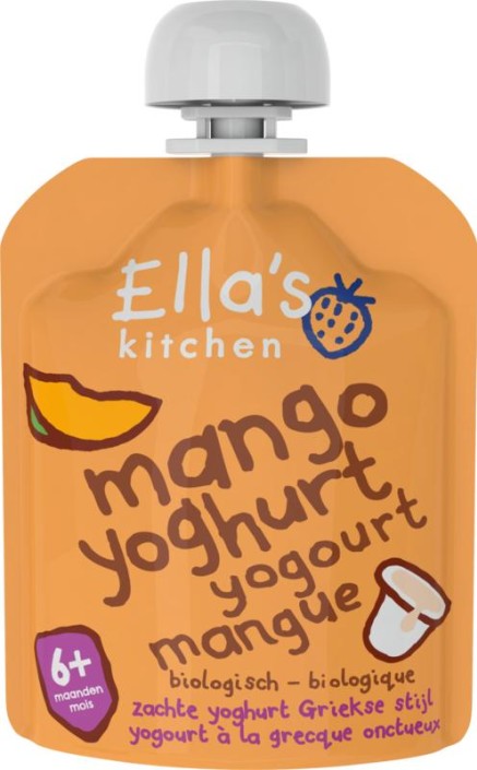 Ella's Kitchen Mango yoghurt griekse stijl 6+ maanden bio (90 Gram)