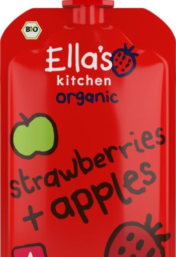 Ella's Kitchen Strawberries and apples 4+ maanden bio (120 Gram)