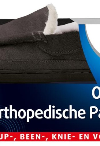 Lucovitaal Orthopedische pantoffels antraciet maat 39-40 (1 Paar)