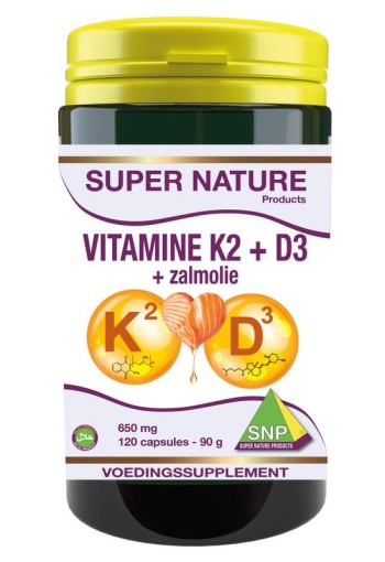 SNP Vitamine K2 D3 zalmolie (120 Capsules)